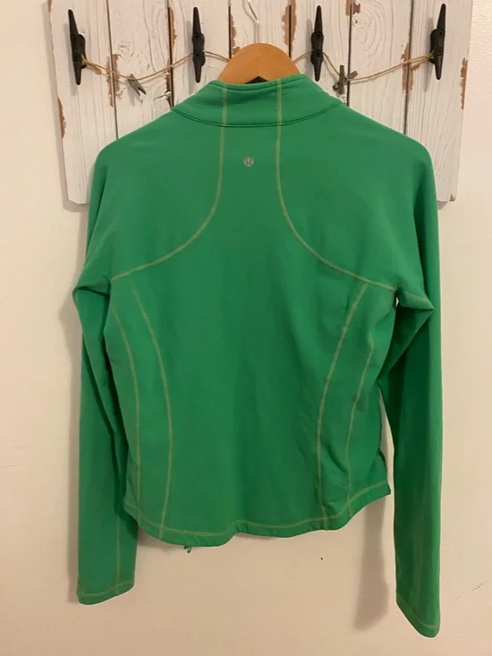 Lululemon Green Athletic Zip-Up Jacket - Picture 2 of 3
